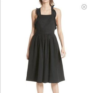 Ulla Johnson Willa Pinafore Midi Dress Black 4